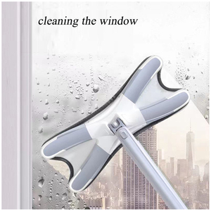 Serpillère en microfibre en forme de X YIXIN avec manche en acier inoxydable, poignée pliable, légère, taux de déshydratation élevé, conception mains libres - Product Image 4