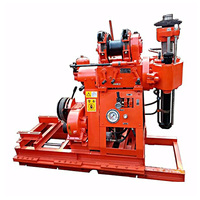 Foreuse rotative portable de 180 m avec pompe 220 V et moteur diesel, petite foreuse de puits pour roche et sol, composant moteur