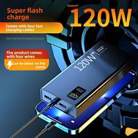 Batterie externe haute capacité avec câble intégré, mini, très vendue, charge super rapide 22,5 W avec prise