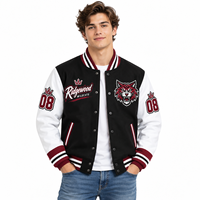 Veste de sport personnalisée pour hommes, veste bomber pour équipes sportives, logo personnalisé, sublimation, veste de baseball pour les clubs scolaires