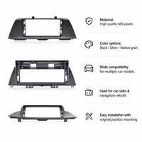 Kit Bingkai Bezel Radio Mobil ABS untuk Kia Sportage 2008-2017 Panel Trim Dasbor Navigasi Android QLED IPS Matte Black