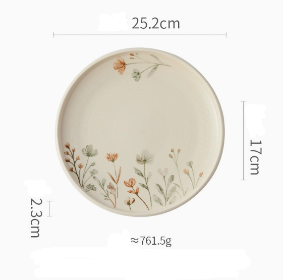 10 inch plate ivory