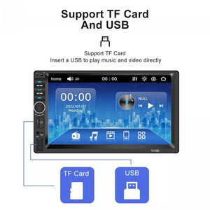 เครื่องเล่น MP5 ในรถยนต์หน้าจอ LCD สีดำขนาด 7 นิ้ว พร้อมระบบควบคุมกลางสำหรับวิทยุในตัว รุ่น OLIVER 7018B ความละเอียด HD 1080P - Product Image 4