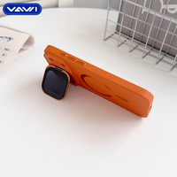 Étui de protection antichoc VAWI B438 en PC avec protection d'objectif pour iPhone 17 Pro Max, motif CD, coque magnétique
