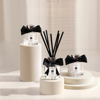 Diffuseur à Bâtonnets d'Ambiance Haute Qualité Parfums Personnalisés Huile Essentielle Flacon en Verre Longue Durée 50ml