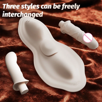 Stoßender Dildo-Vibrator mit trennbarem Kissen-Massagegerät, APP-Steuerung, Heizfunktion, Prostata-, Klitoris- und Analstimulator, Sexspielzeug für Frauen