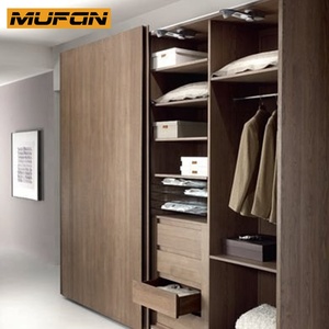 Armadio Doppio Moderno in Legno con <span class=keywords><strong>Specchio</strong></span>, Mobili per Camera da Letto, Anta <span class=keywords><strong>Scorrevole</strong></span>, Cabina Armadio su Misura - Product Image 1