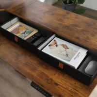 Bureau d'angle en forme de L New Smart High Tech Electric Ergonomique Sit To Stand Up Bureaux d'ordinateur Bureau réglable en hauteur à trois moteurs