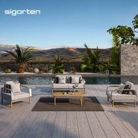sigarten Meubles de terrasse de jardin haut de gamme modernes pour hôtels