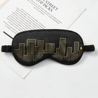 Masque de sommeil en soie satinée personnalisé avec logo, cadeau promotionnel, masque pour les yeux réglable, occultant la lumière, doux et soyeux, bandeau pour les yeux
