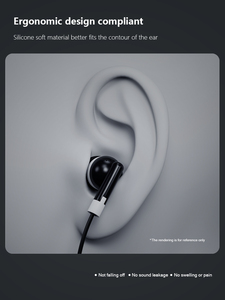 Fone de ouvido <span class=keywords><strong>mono</strong></span> descartável com fio, fone de ouvido com uma orelha, 3.5mm de amostra grátis, linha aérea de graves