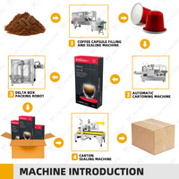 Machine d'emballage automatique de capsules de café Nespresso K Pod, machine de pliage de cartons, ligne de mise en carton