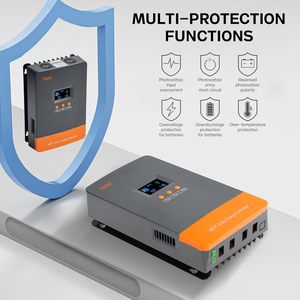 Controlador de Carga Solar <span class=keywords><strong>PowMr</strong></span> 12/24/36/48V 60A 80A 100A MPPT con Soporte para Paralelo - Product Image 2