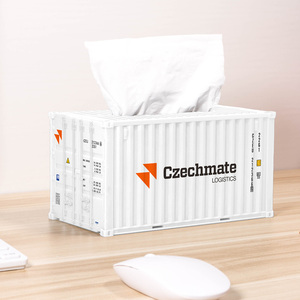 Luxury Corporate VIP Clients <strong>Gift</strong> <strong>Items</strong> for Business 3D Model Scale min Shipping Container Tissue Box - Product Image 5