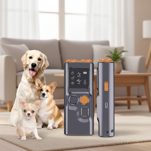 Outil d'entraînement anti-aboiement pour <span class=keywords><strong>chien</strong></span>, dispositif dissuasif avec écran et lampe torche LED, sûr et efficace pour dissuader les chiens - Product Image 1