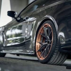 SAiLen Juego de 2 Ruedas de Aleación Forjadas Personalizadas 5x112/5x120/5x130 Diseño Cóncavo Negro Semibrillante para IS350 - Product Image 1