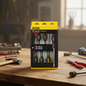 Ensemble de tournevis Stanley FatMax 6 pièces Outils de précision pour la réparation à domicile et les projets de bricolage - Product Image 3