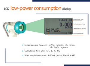 4-20mA đầu ra Vortex Ammonia gas Flow <span class=keywords><strong>Meter</strong></span> khí Vortex xoáy dòng chảy mét nhiệt độ cao khí thải Vortex Flow <span class=keywords><strong>Meter</strong></span> - Product Image 6
