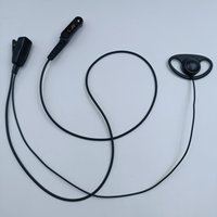 Headset Earphone D-Ring Radio Dua Arah Berkabel Handsfree PTT Speaker IPX-4 Tahan Air Kabel Diperkuat Motorola MXP600 R7 ION APX