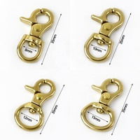 MeeTee AP489 8*36mm Sac Accessoires DIY À La Main Sac À Bandoulière Sangle Chaîne Connectif Chien Crochet Boucle En Laiton Massif Fermoir Homard