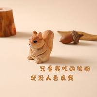 Porte-clés ornement en bois sculpté, petit ornement suspendu en bois massif, cadeau créatif mignon sculpté à la main, pendentif pour sac ou stand de vente.