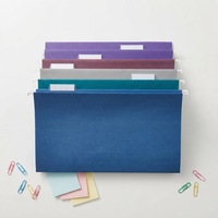 Archivadores de Suspensión Básicos, Papel Opaco, Pestañas Ajustables, Organización de Documentos, Tamaño Carta, Colores Surtidos en Tonos Joya