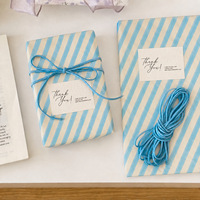 Fournitures pour fête d'anniversaire DAMAI, papier de soie rayé vert bleu violet, papier cadeau, cadeau de fête