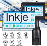 Impresora manual de inyección de tinta portátil para impresora de inyección de tinta de cartucho de pantalla táctil inteligente de cartón pequeño