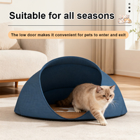 PRODIGY PTN04 Lit pour chat de luxe moderne et confortable en forme de trous d'arbre, pliable, en tissu Oxford, pour chats et petits chiens