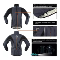 Bicicleta MTB a prueba de viento y resistente al agua cálida chaqueta para invierno ciclismo MTB equipo chaqueta