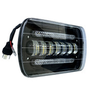Phare LED rectangulaire pour Jeep XJ YJ, feu avant de voiture 7x6, 5x7 pouces, yeux d'angle, pour camion