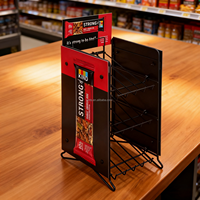 Présentoir de comptoir POS de barre de chocolat de bonbons de support métallique personnalisé de magasin de détail pour supermarché