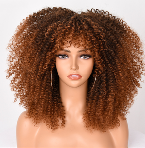 Bán Buôn Afro Kinky Xoăn Tóc Giả Tóc Giả Tóc Tổng Hợp Sợi Ngắn Xoăn Phụ Nữ Đen 12 Đàn Hồi Ren Vanessa Tóc Giả Ngắn <span class=keywords><strong>Cali</strong></span> Cát Afro - Product Image 1