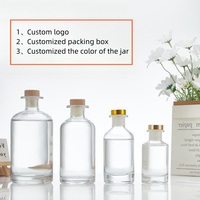 Diffuseur rond Bouteille en verre 100ml 200ml 500ml Bouteille d'aromathérapie Bouteille diffuseur vide