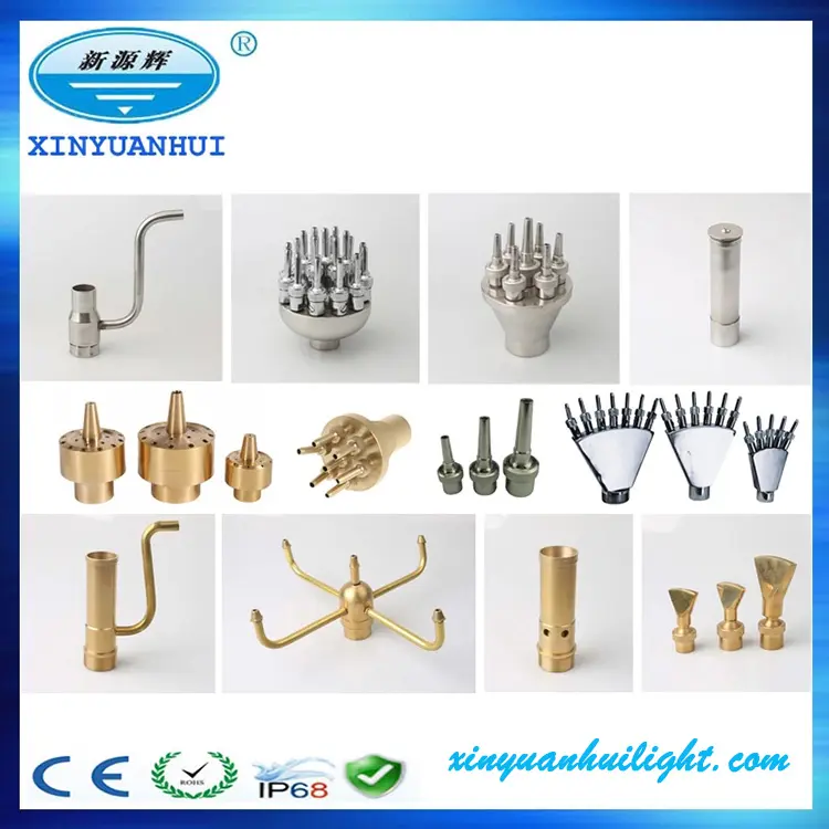 Wholesale Dancing Fountain Accessories Stainless Steel Brass Head Nozzle swimming pool Fountain Nozzles