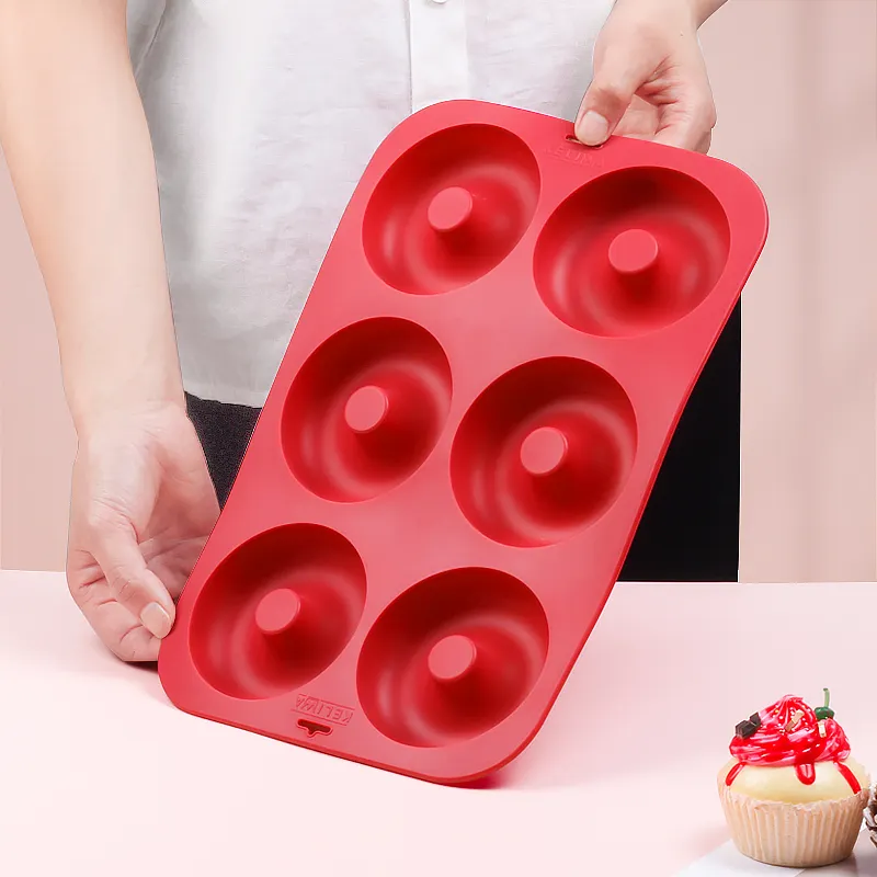 Moule à chocolat à donuts en silicone, de qualité alimentaire, pour Desserts, outils de cuisson