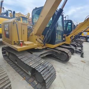 Mini-excavatrice Caterpillar d'occasion 307E, poids opérationnel de 7 tonnes, avec moteur, boîte de vitesses, pompe, PLC, excellentes performances, en vente - Product Image 2