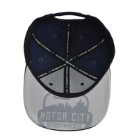 Casquette Snapback à 6 panneaux à visière plate avec broderie 3D et motif lettres pour la pêche et la plage