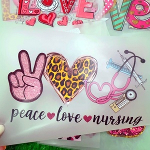 Estampado por Transferencia Térmica con Diseño <span class=keywords><strong>de</strong></span> Corazones Ugh para el Día <span class=keywords><strong>de</strong></span> San Valentín, para Niñas y Niños, Listo para Prensado en Camisetas, Sudaderas con Capucha y Suéteres - Product Image 1