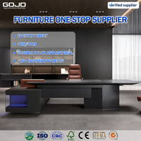 Bureau de direction électrique réglable en L, modèle 2026 GOJO OEM, pour PDG, mobilier de bureau moderne, table de direction, bureau de direction exécutif