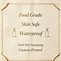Étiquettes cosmétiques personnalisées YSB en vinyle de qualité alimentaire, résistantes à l'eau, avec estampage doré, pour parfums, produits de beauté et soins de la peau
