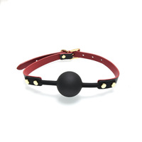 Gag en Silicone pour Bondage BDSM, boule Gag respirant, pour jeux de sexe pour adultes