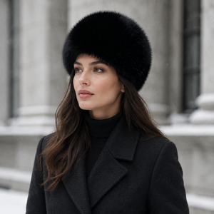 Gorro de Piel Sintética de Zorro para Mujer, Estilo Ruso, Grueso y Cálido, para Invierno, Esquí y Actividades al Aire Libre, Colores Personalizados al por Mayor - Product Image 1