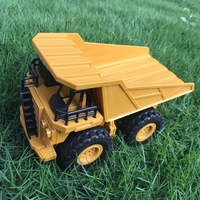 Camion benne télécommandé pour enfants en plastique, 2,4 GHz, 1:24, 6 canaux, vente directe