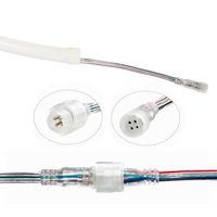 270 degrés Émettant 22mm Diamètre 12V IP67 Complet Changement de Couleur Adressable GS8208 60 BGR Pixel De Silicium Led Flex Néon Lumière