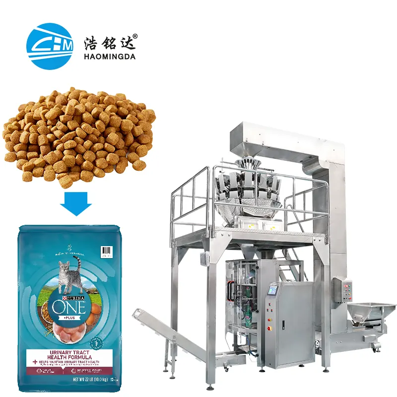Completamente automatico 5kg cibo per animali domestici grandi particelle di cane cibo per gatti cibo di riempimento macchina imballatrice