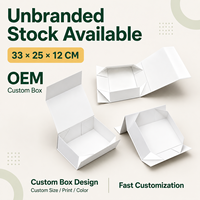 Boîte cadeau rigide pliable magnétique personnalisée OEM, écologique, recyclable, sans marque, pliable, blanche, pour emballage de produits de soin UV