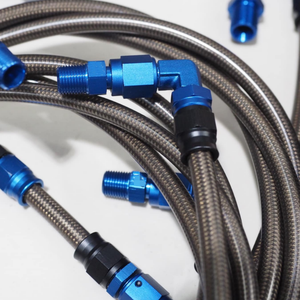 ชุดสายเบรกคลัตช์ไฮดรอลิกสำหรับรถจักรยานยนต์แบบสากล AN3 พร้อมข้อต่อไฮดรอลิกแบบ<span class=keywords><strong>ถัก</strong></span> PTFE และระบบปลดเร็ว - Product Image 2