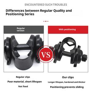 Adaptateur <span class=keywords><strong>de</strong></span> tube <span class=keywords><strong>de</strong></span> <span class=keywords><strong>selle</strong></span> <span class=keywords><strong>de</strong></span> vélo <span class=keywords><strong>de</strong></span> montagne en acier au carbone réglable en gros avec clip <span class=keywords><strong>de</strong></span> coussin - Conception à double rail, léger - Product Image 3