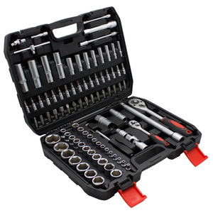 Kit de herramientas de reparación de automóviles, venta al por mayor, llave con logotipo personalizado, juego de herramientas con zócalo CRV mate de 82 piezas - Product Image 2